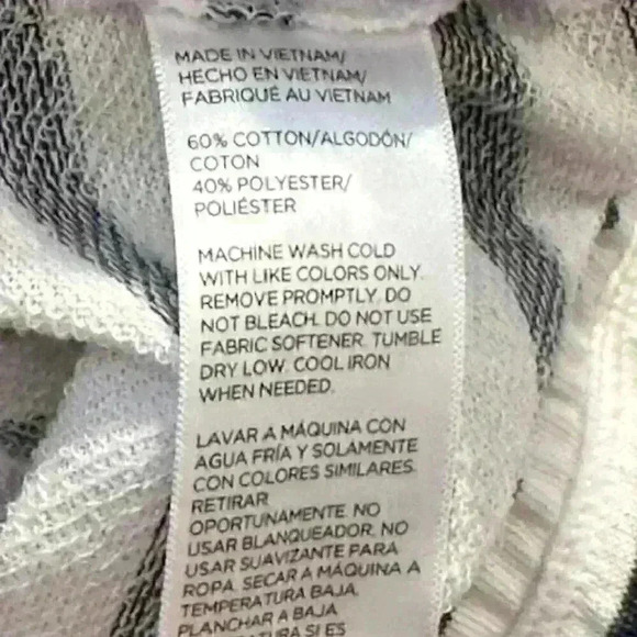 NWT! TOMMY HILFIGER Hooded Jacket/Sweatshirt/Hoodie Navy/White Stripe Size Large - Picture 9 of 16